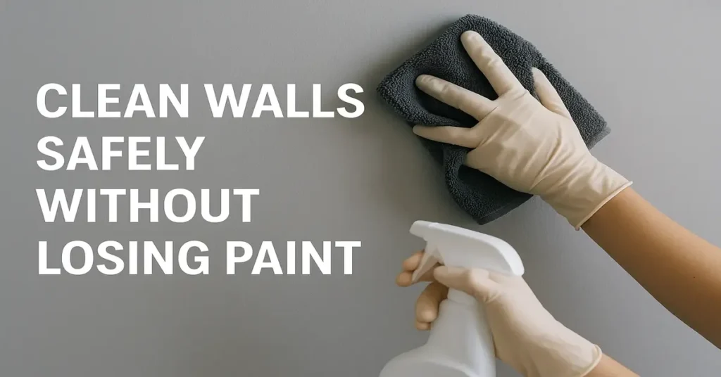 Clean Walls Safely Without Losing Paint