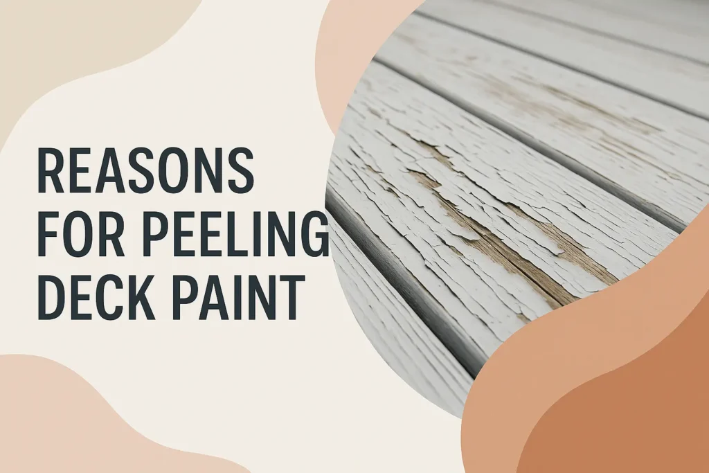 Reasons for Peeling Deck Paint