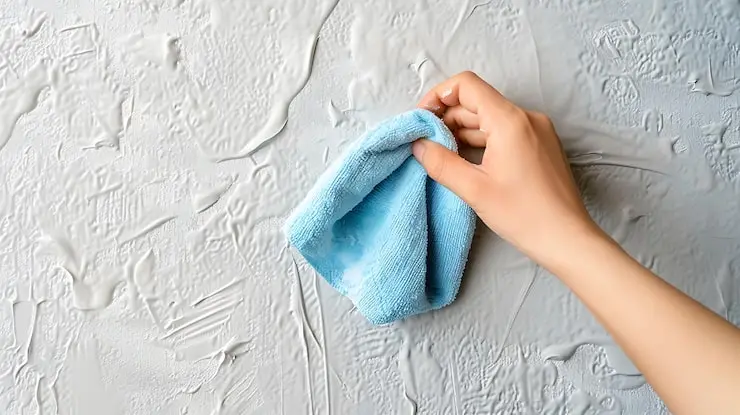 How to clean textured walls safely using gentle tools and mild cleaning solutions